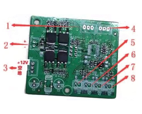 商用車輛側(cè)窗開關(guān)控制板